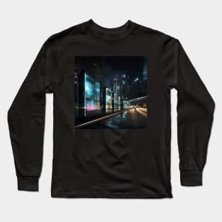 Luminocity: A Futuristic Utopia of Innovation and Harmony Long Sleeve T-Shirt